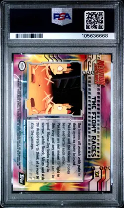 1999 TOPPS POKEMON THE MOVIE EDT THE FIGHT RAGES-FOIL #35 MOVIE EDITION PSA 9 - Image 2