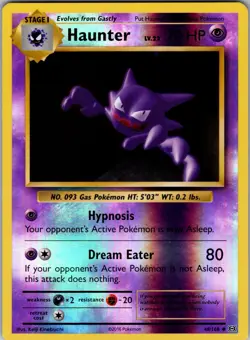 Haunter Reverse Holo Uncommon XY - Evolutions 48/108 NM - Pokemon TCG - Image 1