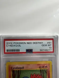 Pokemon TCG Cyndaquil Neo Genesis GEM MINT 10 NEO DESTINY - Image 3
