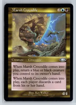 MARSH CROCODILE - Planeshift - MTG Magic the Gathering Card - Uncommon - Image 1