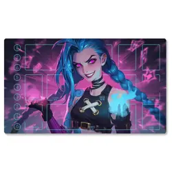 Ahri Jinx Akali Yasuo LoL Rune Dueling Mat - DIY Card Rubber Playmat - Image 2