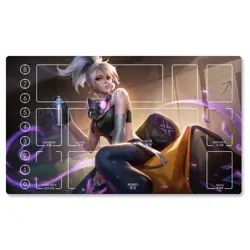 Ahri Jinx Akali Yasuo LoL Rune Dueling Mat - DIY Card Rubber Playmat - Image 3