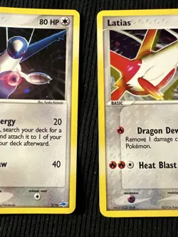 Pokemon TCG Latias 4/10 .Latios 2/10 Holo MP EX-Era Card - Image 4