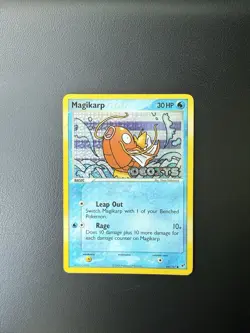 Pokemon TCG Magikarp EX Deoxys 64/107 Stamped 2006 Reverse Holo Card - LP - Image 1