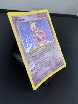 Pokemon Base Set Unlimited Mewtwo 10/102 Holo Rare Card - Image 5
