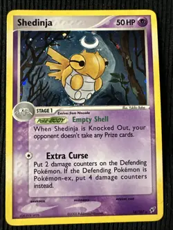 2005 Pokemon TCG Shedinja EX Deoxys Holo Rare Card 14/107 - Image 1