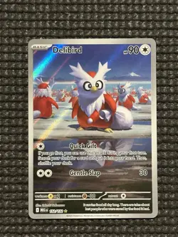 Pokemon Delibird 152/132 Mega Evolution Illustration Rare Card NM - Image 1