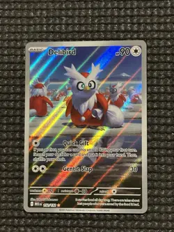 Pokemon Delibird 152/132 Mega Evolution Illustration Rare Card NM - Image 2