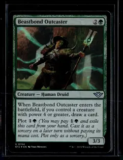 Beastbound Outcaster - 154 - Foil - OTJ - NM - MTG Magic the Gathering - Image 1