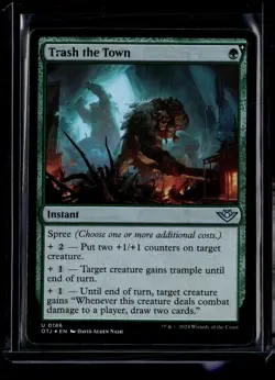 Trash The Town - 186 - Foil - OTJ - NM - MTG Magic the Gathering - Image 1
