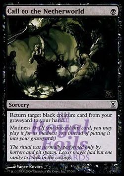 Call to the Netherworld 1x FOIL TSP MTG Time Spiral Common MINT black - Image 1