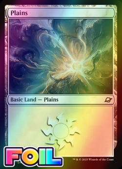 x1 Plains BASIC LAND FOIL EOE Edge of Eternities MTG 268 M/NM 1x - Image 1