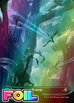 x1 Forest FULL ART BASIC LAND FOIL EOE Edge of Eternities MTG 266 M/NM 1x - Image 1