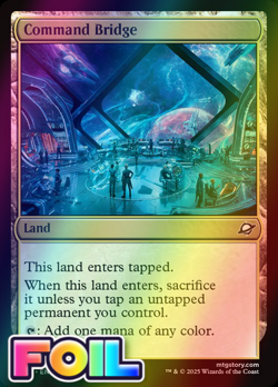 x1 Command Bridge FOIL EOE Edge of Eternities MTG 252 M/NM 1x - Image 1