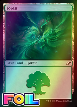 x1 Forest BASIC LAND FOIL EOE Edge of Eternities MTG 275 M/NM 1x - Image 1