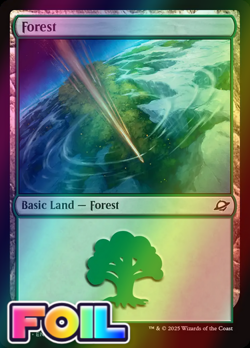 x1 Forest BASIC LAND FOIL EOE Edge of Eternities MTG 276 M/NM 1x - Image 1