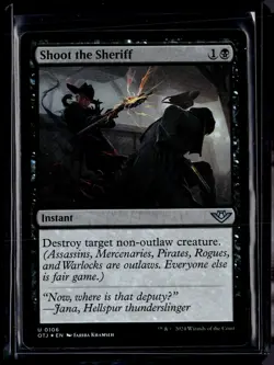 Shoot The Sheriff - 106 - Foil - OTJ - NM - MTG Magic the Gathering - Image 1