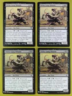 Okiba-Gang Shinobi x4 Planechase 2012 4x Playset Magic the Gathering MTG - Image 1
