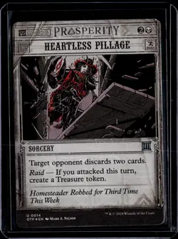 Heartless Pillage - 14 - Foil - OTP - NM - MTG Magic the Gathering - Image 1