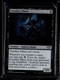 Forsaken Miner - 88 - Foil - OTJ - NM - MTG Magic the Gathering - Image 1