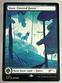 MTG / Snow-Covered Forest / SLD / #1477 / Regular / Rare / NM - Image 1