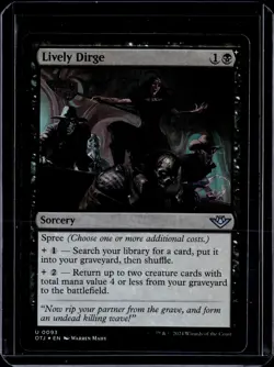 Lively Dirge - 93 - Foil - OTJ - NM - MTG Magic the Gathering - Image 1