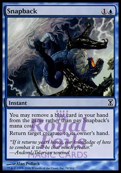 Snapback 1x FOIL TSP MTG Time Spiral Common MINT blue - Image 1