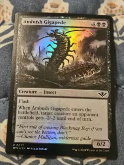 Ambush Gigapede FOIL (77/441) Outlaws of Thunder Junction MTG Magic - Image 1