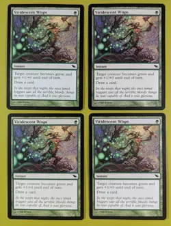 Viridescent Wisps x4 Shadowmoor 4x Playset Magic the Gathering MTG - Image 1
