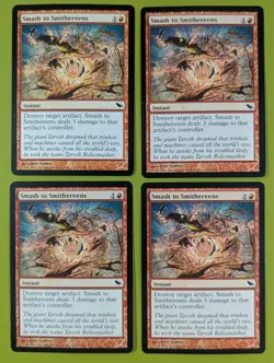 Smash to Smithereens x4 Shadowmoor 4x Playset Magic the Gathering MTG - Image 1