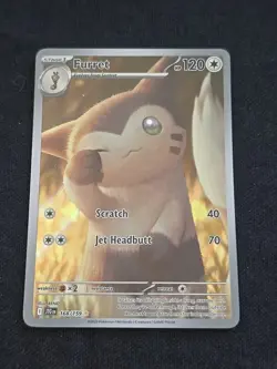 Furret 168/159 Sv09: Journey Together Illustration Rare Holo Pokemon TCG NM - Image 1