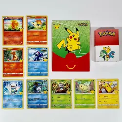 Mcdonald's 25th Anniversary Pokemon Collection Pikachu 2x Holo 6x Common Box Of - Image 1