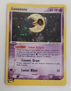 POKEMON LUNATONE 8/100 EX SANDSTORM HOLO NM - Image 1