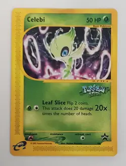 POKEMON BLACK STAR PROMO CELEBI #50 Pokemon 4 Ever Stamp LP-NM - Image 1