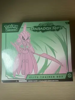 Pokemon TCG Paradox Rift Elite Trainer Box ETB Iron Valiant ETB Sealed 💚🩷 - Image 1