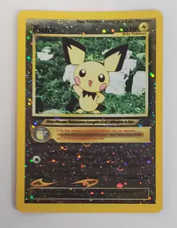 POKEMON BLACK STAR PROMO PICHU #35 REVERSE HOLO LP-NM - Image 1