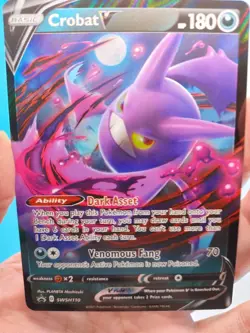 Crobat V Black Star Promo Holo Rare SWSH110 Near Mint Pokemon TCG - Image 5