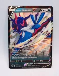 Hisuian Samurott V 101/189 Holo Ultra Rare Astral Radiance Pokemon NM Fresh Pull - Image 1