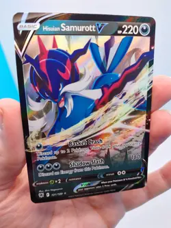 Hisuian Samurott V 101/189 Holo Ultra Rare Astral Radiance Pokemon NM Fresh Pull - Image 5