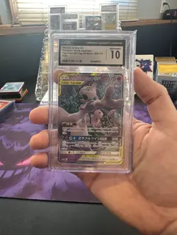 ✨✨ CGC 10 Mewtwo & Mew GX 052/173 Tag Team All Stars Japanese Pokemon 2019 - Image 1