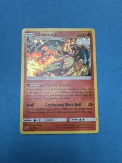 Pokemon TCG Charizard 14/181 Cracked Ice Holo Promo Sun & Moon Team Up - Image 1