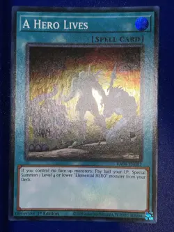 Yugioh! A Hero Lives - RA04-EN087 - Super Rare - 1st Edition Near Mint, English - Image 1