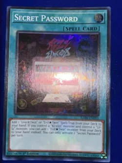 Yugioh! Secret Password - RA04-EN095 - Super Rare - 1st Edition Near Mint, Engli - Image 1