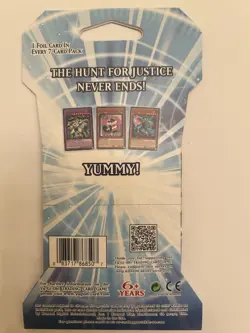 YuGiOh - Justice Hunters Sleeved Booster Pack Sealed - Image 2