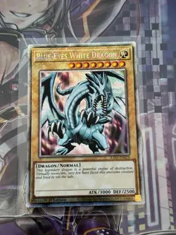 Yugioh Blue-Eyes White Dragon RA03-EN079 Platinum Secret Rare 1st Ed. NM - Image 1