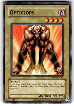 YuGiOh! - Opticlops RP02-EN053 Common Unlimited (Reprint) Near Mint - Image 1