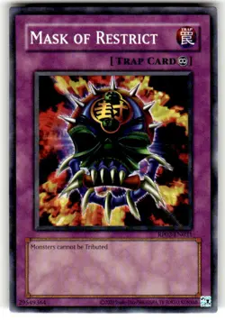 Mask of Restrict RP02-EN031 Short Print Yugioh Card Retro Pack 2 Unlimited Mint - Image 1