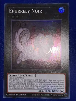 Yugioh! Expurrely Noir - AMDE-EN018 - Super Rare - 1st Edition Near Mint - Image 1