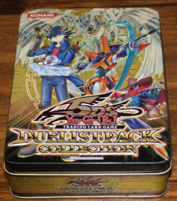 Yugioh 5DS Duelist Pack (Gold) Collection Empty Card Collectible Tin Slight Dent - Image 1