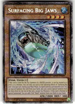 Yugioh! TCG - Surfacing Big Jaws - Starlight Rare - 2025 Mega-Pack - MP25-EN012 - Image 1